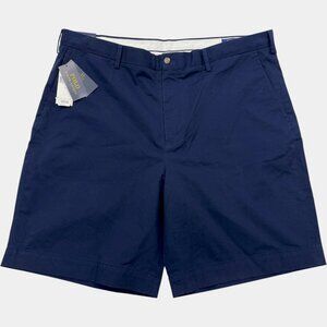 Polo Ralph Lauren Cotton Stretch Blue Classic Fit Chino Shorts Men's 42 NEW